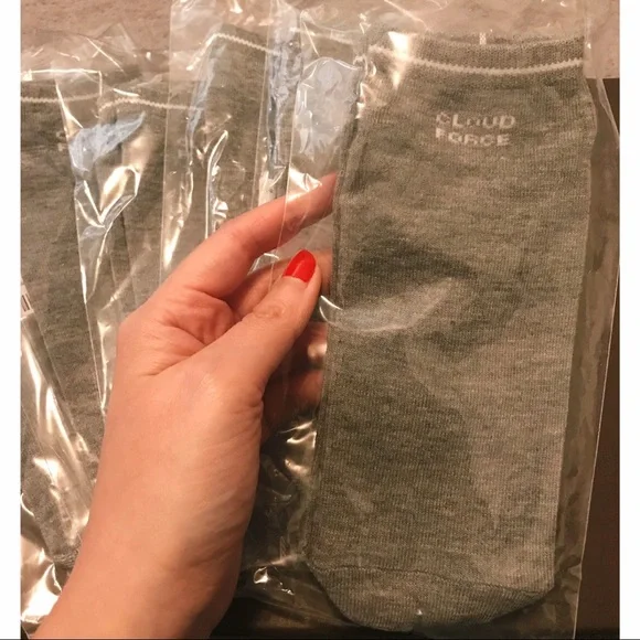 Cloud Force 10 Pack Gray Yoga Socks Barre Pilates - Picture 6 of 6